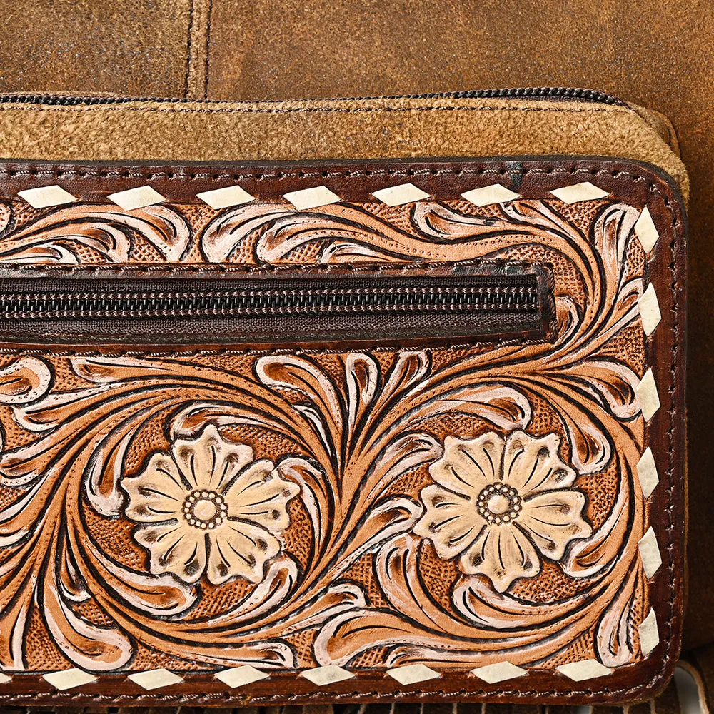 American Darling ADBGA435 Hand Tooled Genuine Leather Women Bag Western Handbag Purse