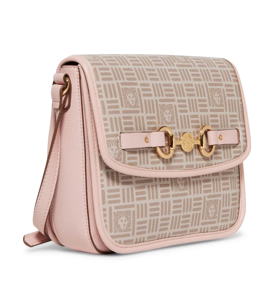 Anne Klein Horsebit Flap Crossbody Handbag