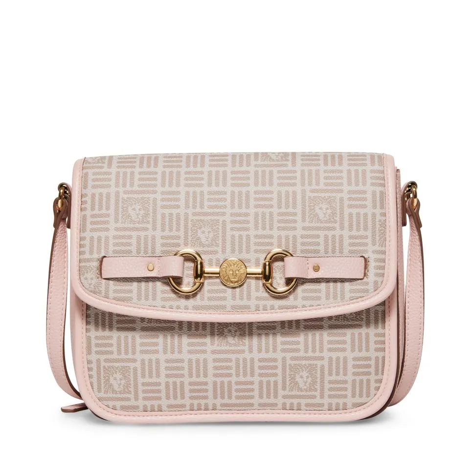 Anne Klein Horsebit Flap Crossbody Handbag