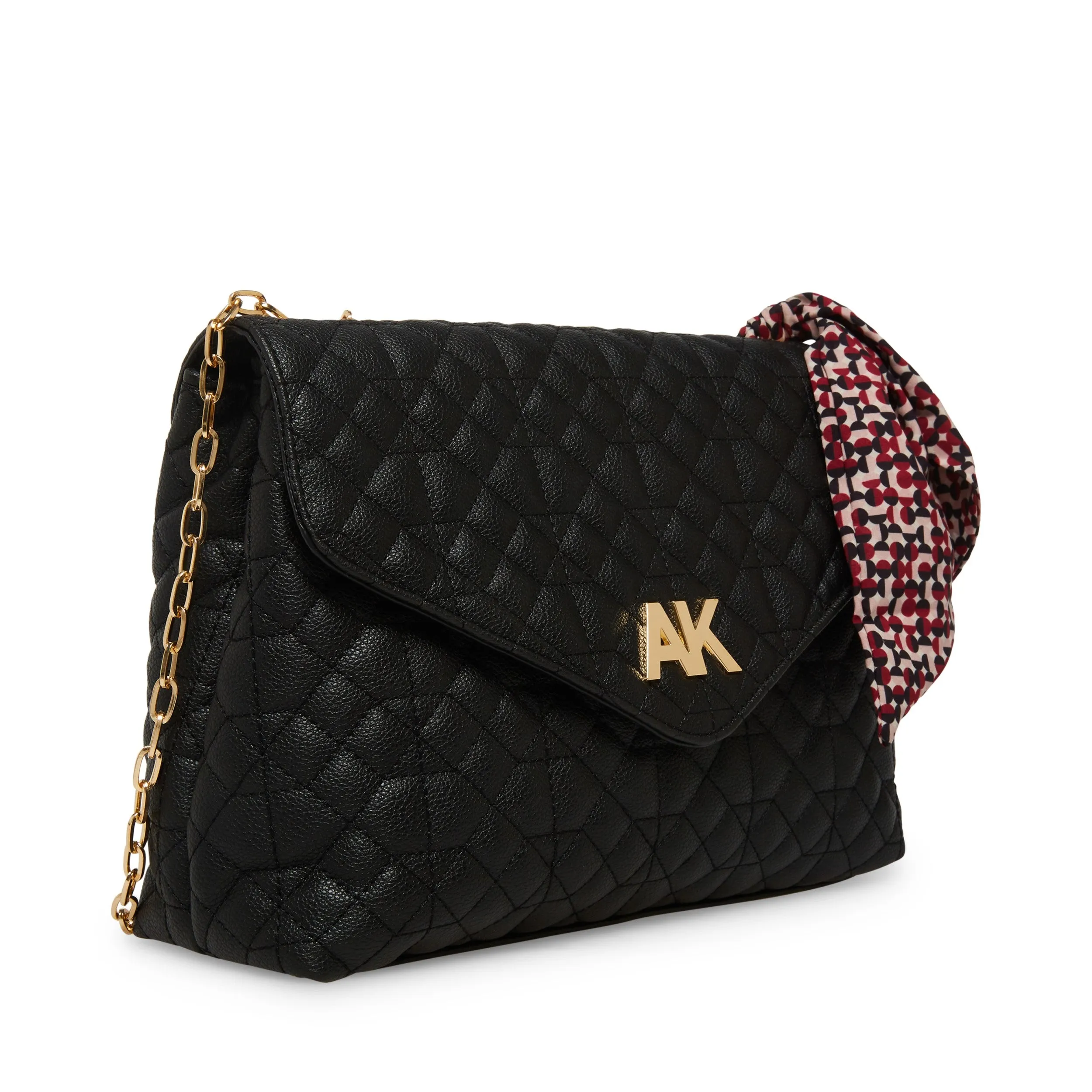 Anne Klein Quilted AK Flap Shoulder Handbag