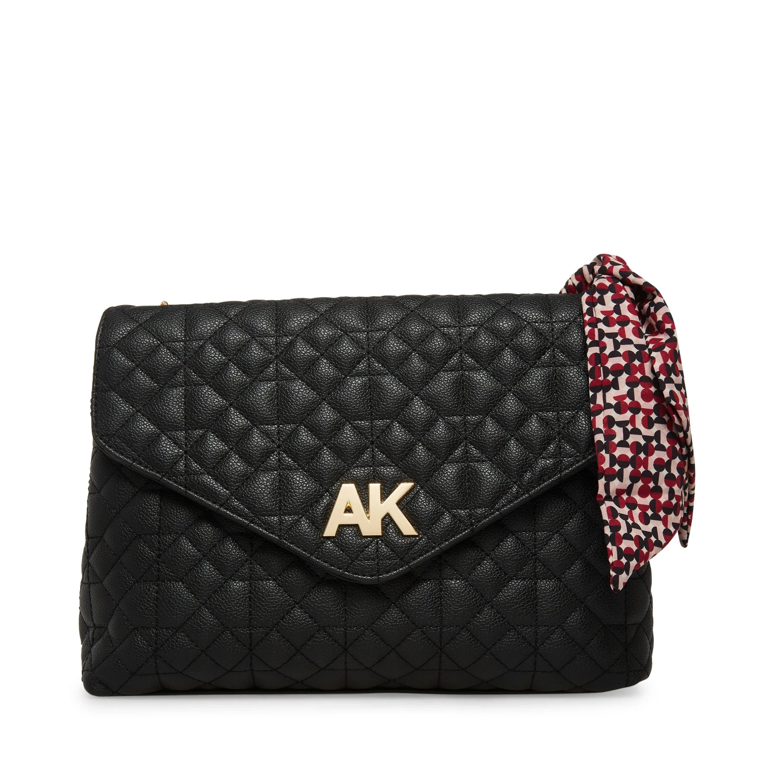 Anne Klein Quilted AK Flap Shoulder Handbag