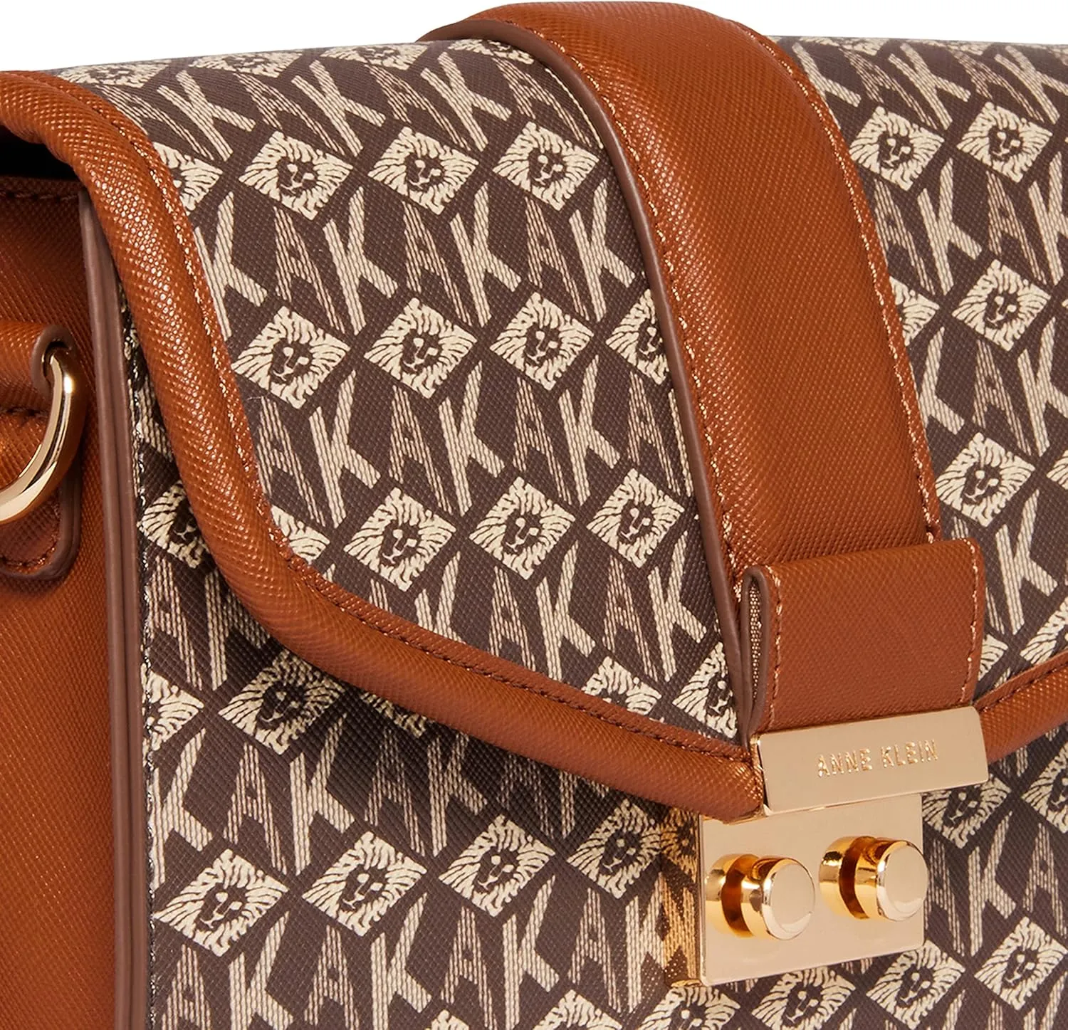 Anne Klein Small Flap Ak Cube Logo Crossbody