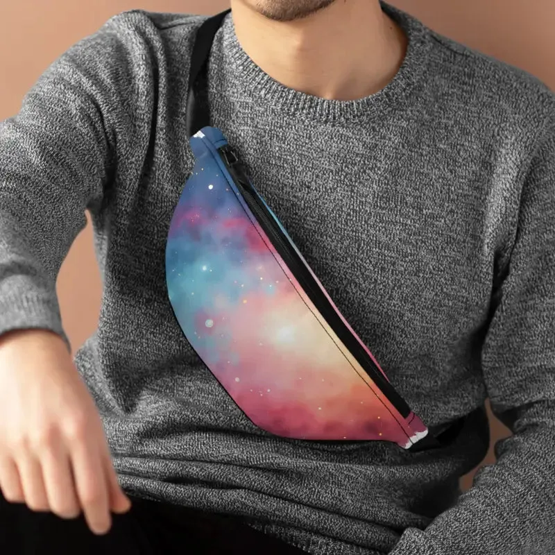 Bold Galaxy Print Fanny Pack for Festivals and Travel