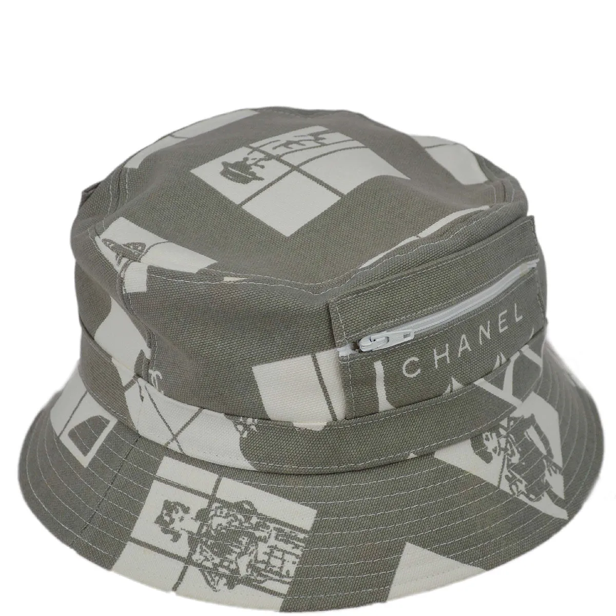 Chanel 2003 Spring Windows Line Bucket Hat #M