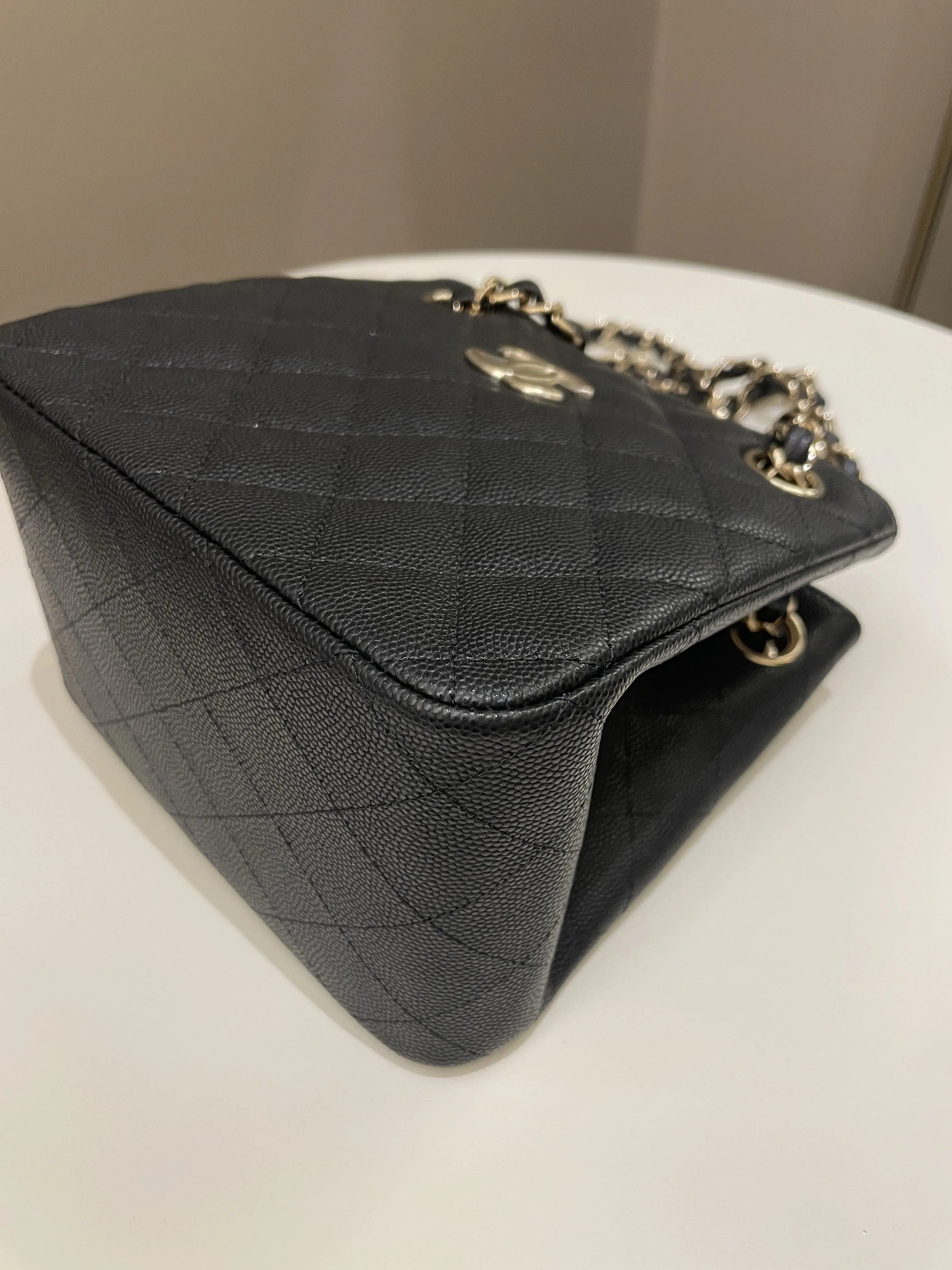 Chanel 22S Mini Bucket Bag Black Caviar