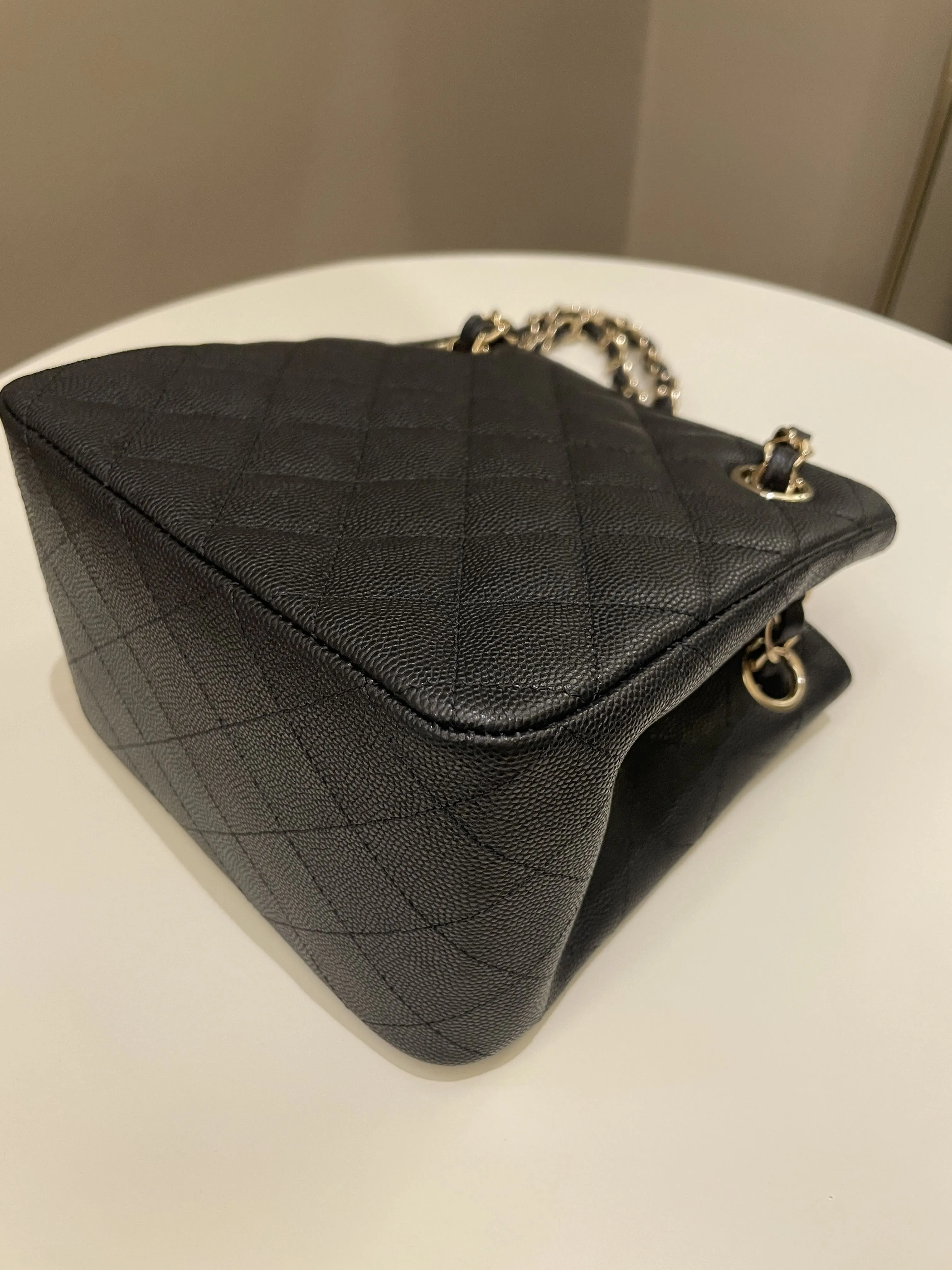 Chanel 22S Mini Bucket Bag Black Caviar