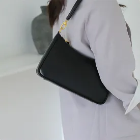 Chic Womens Leather Shoulder Bag Black Crossbody Purses For Women