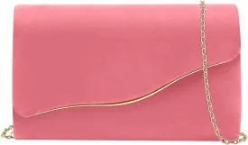 Clutch Purses for Women Evening Bag Faux Suede Formal Party Wedding Cocktail Prom