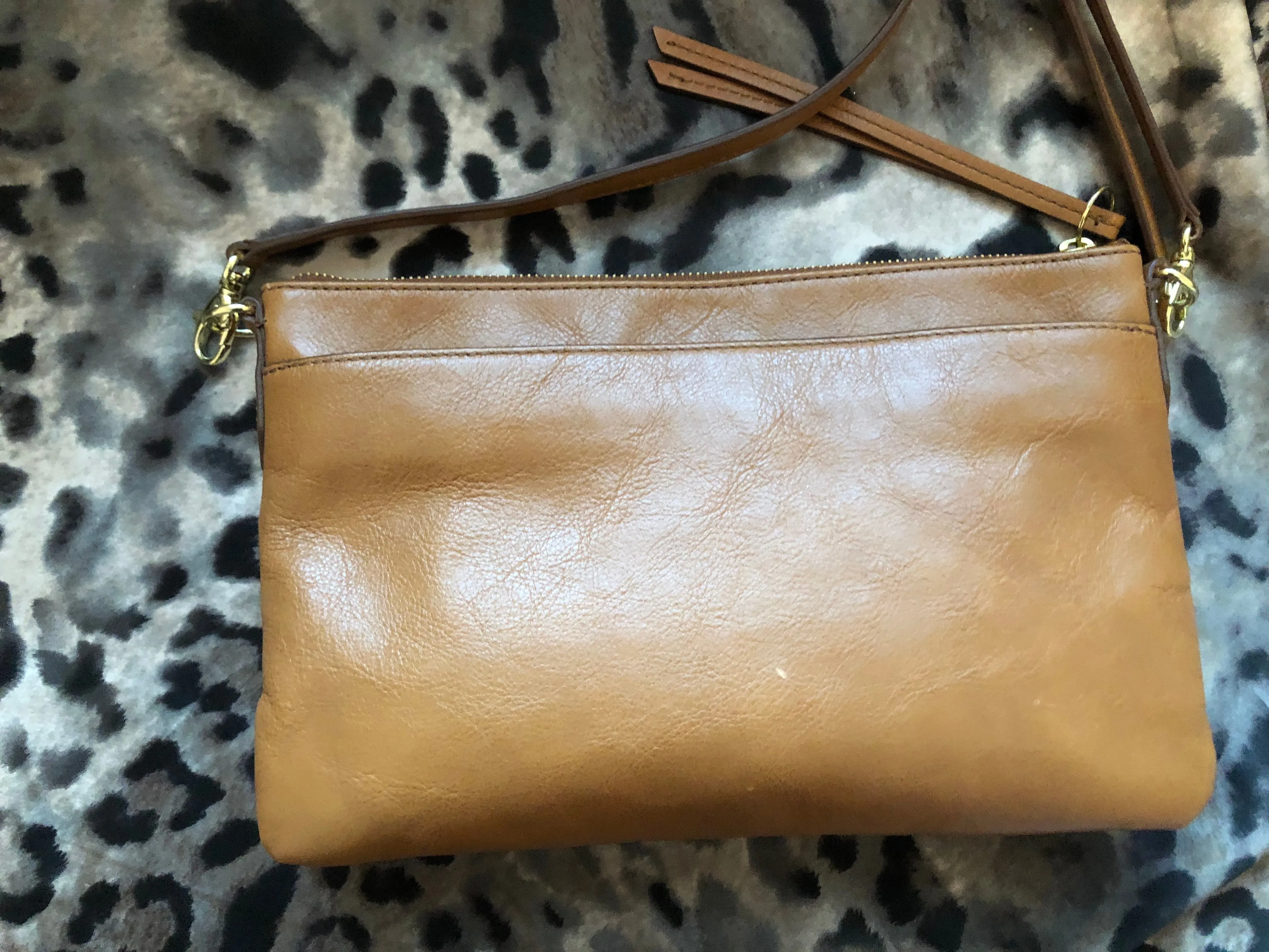 consignment bag - Fossil tan crossbody