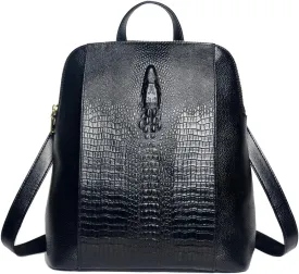 COOLCY Women Real Leather Backpack Shoulder Bag