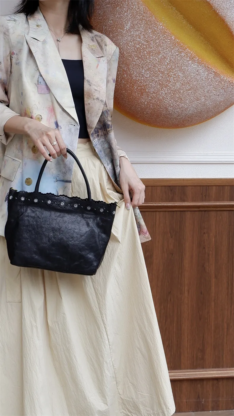 Elegant Womens Leather Shoulder Handbags Black Crossbody Bags For Women