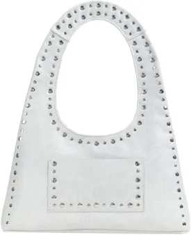 Faux Leather Designer Handbags Women Studded Purse Y2k Shoulder Bag 90s Hobo Bag Punk Streetwear