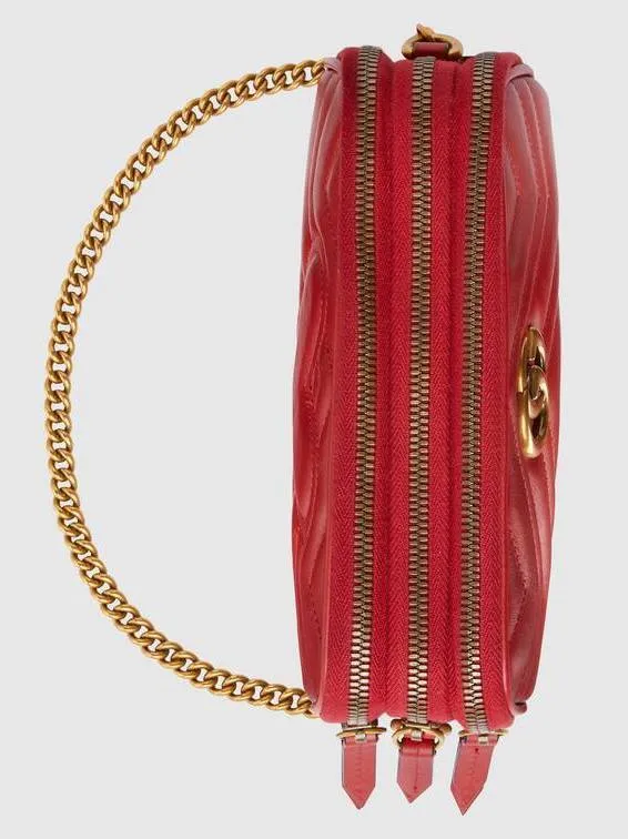 GG Marmont Mini Chain Bag - Dusty Pink, Red, Black
