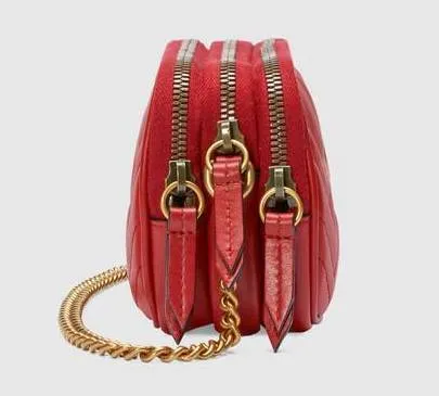 GG Marmont Mini Chain Bag - Dusty Pink, Red, Black