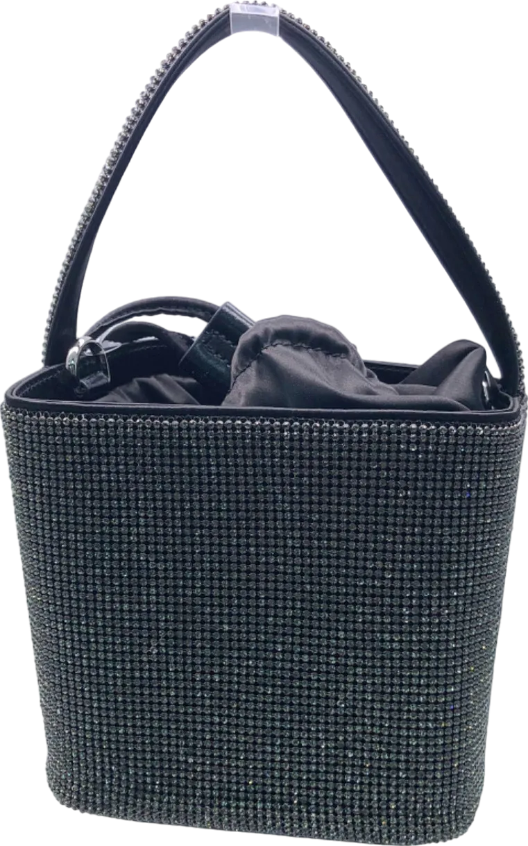 GIARITÉ Black Crystal Embellished Le Caree Box Bag