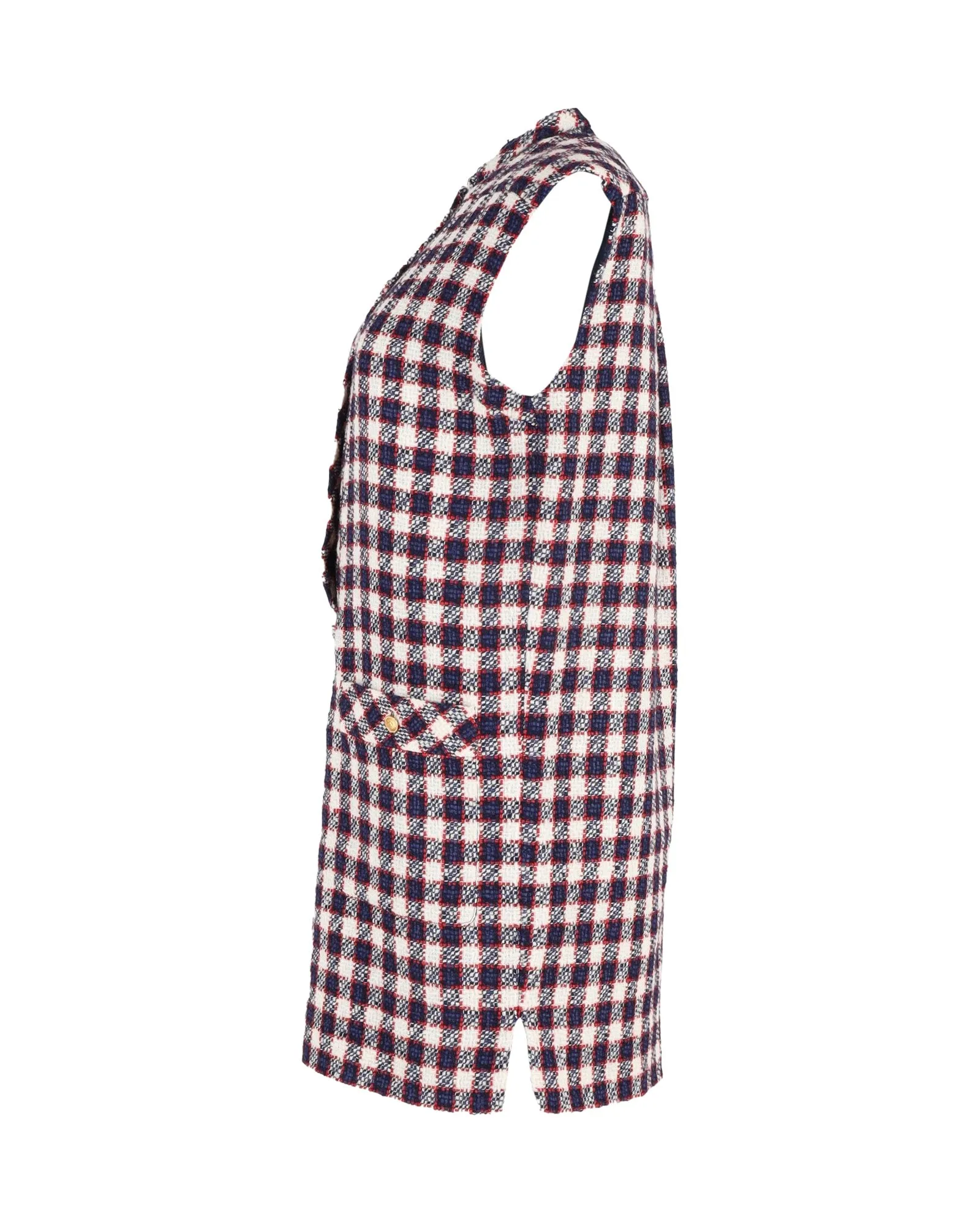 Gucci Sylvie Tweed Mini Dress in Multicolor Cotton
