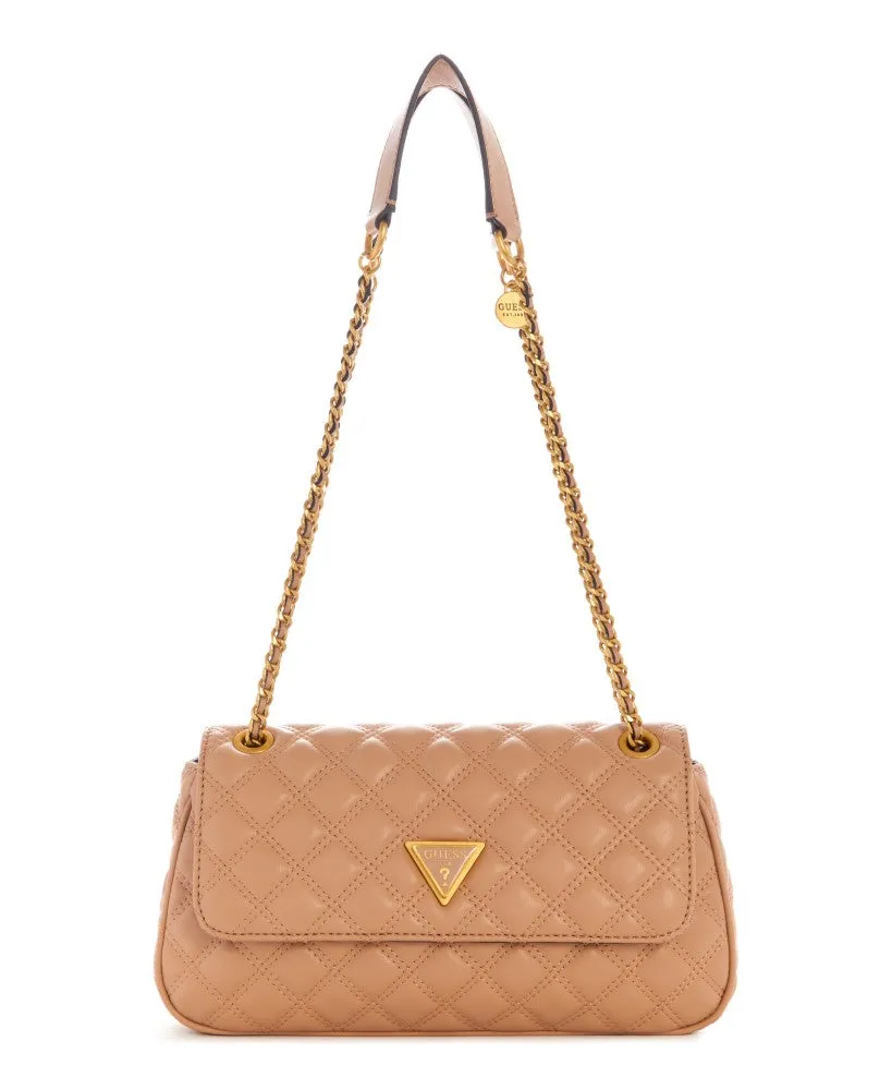 GUESS Giully Quilted Convertible Flap Crossbody Handbag