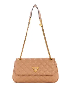 GUESS Giully Quilted Convertible Flap Crossbody Handbag