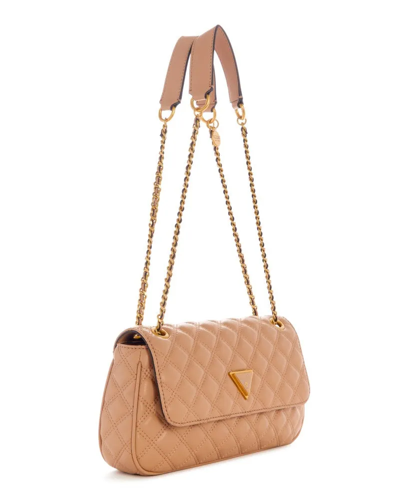 GUESS Giully Quilted Convertible Flap Crossbody Handbag