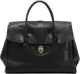 Handheld briefcase women's vintage leather large capacity commuting tanned cowhide women's bag