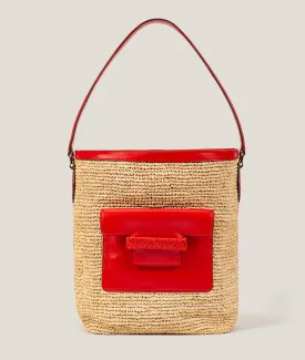 Julia - Raffia/Calfskin