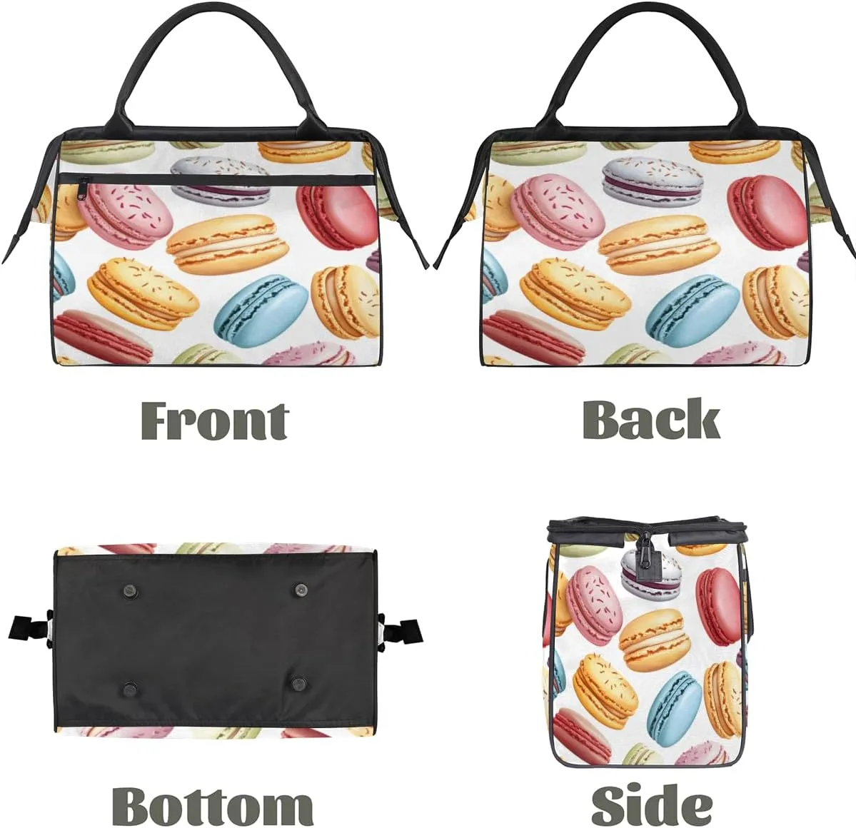 Large Tote Bag for Women with Zipper, Work Gym Tote Nurse Dance Yoga Bag for Sport, Travel