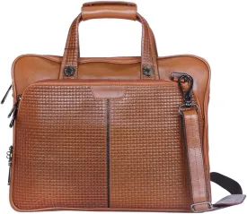 Leather briefcase 18 Inch Laptop Messenger Bags for Men and Women Best Office School College briefcase Satchel Bag