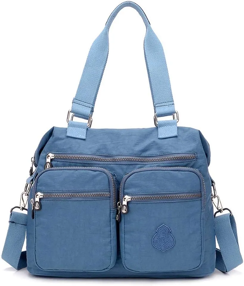 MINTEGRA Handbag for Women Multi Pocket Tote Shoulder Bag Waterproof Crossbody Lunch Bag