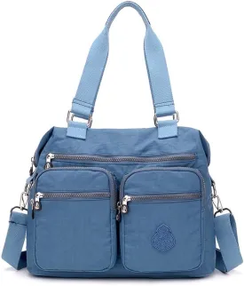 MINTEGRA Handbag for Women Multi Pocket Tote Shoulder Bag Waterproof Crossbody Lunch Bag