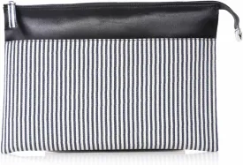 MOS-29K Calligraphy Set, Clutch Bag Type, Navy Stripe