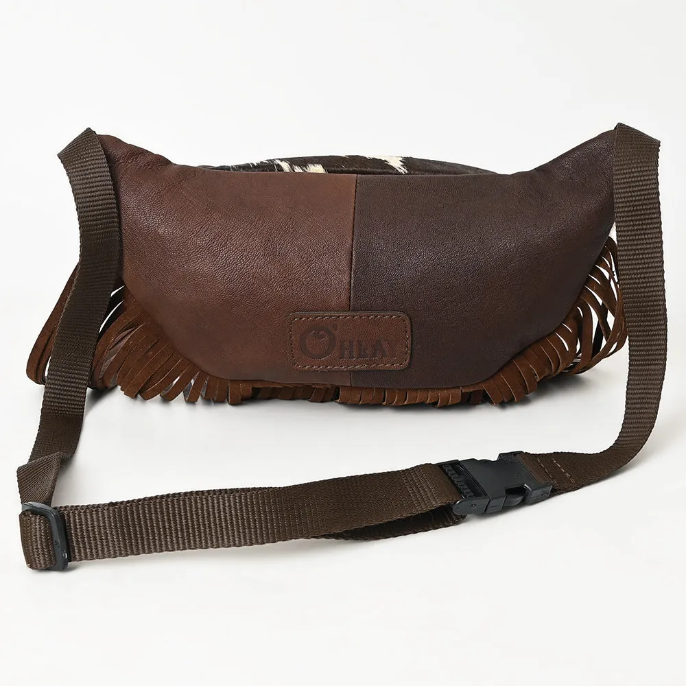Ohlay Bags OHG186C FANNY PACK Hair-on Genuine Leather women bag western handbag purse