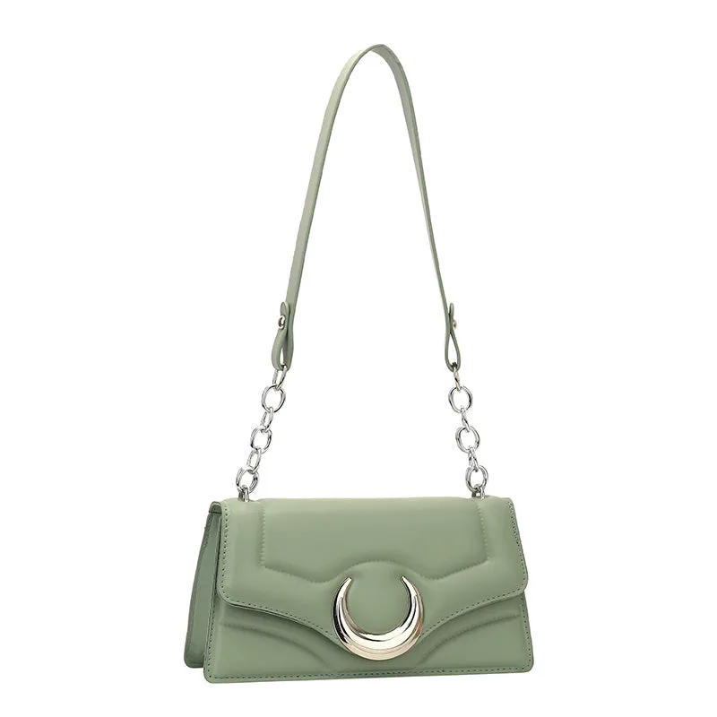 "Neon Night" Green Shoulder Bag