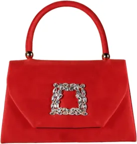 QWINEE Glitter Velvet Purse Sparkly Clutch Purse Handbag Evening Party Sparkle Mini Square Handbags