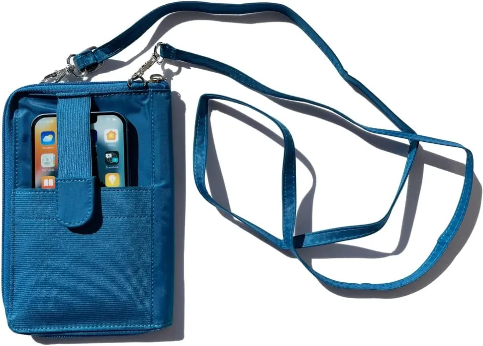 RFID BLOCKING CAMBRIDGE CROSSBODY PHONE WALLET