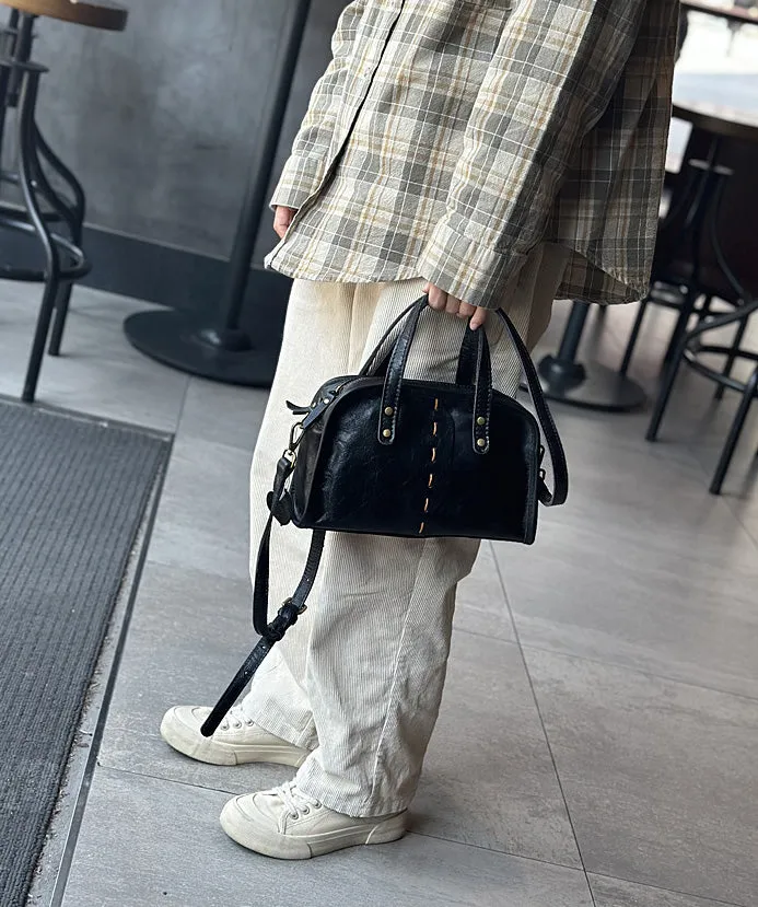 Small Black Leather Crossbody Bag Small Black Leather Purse