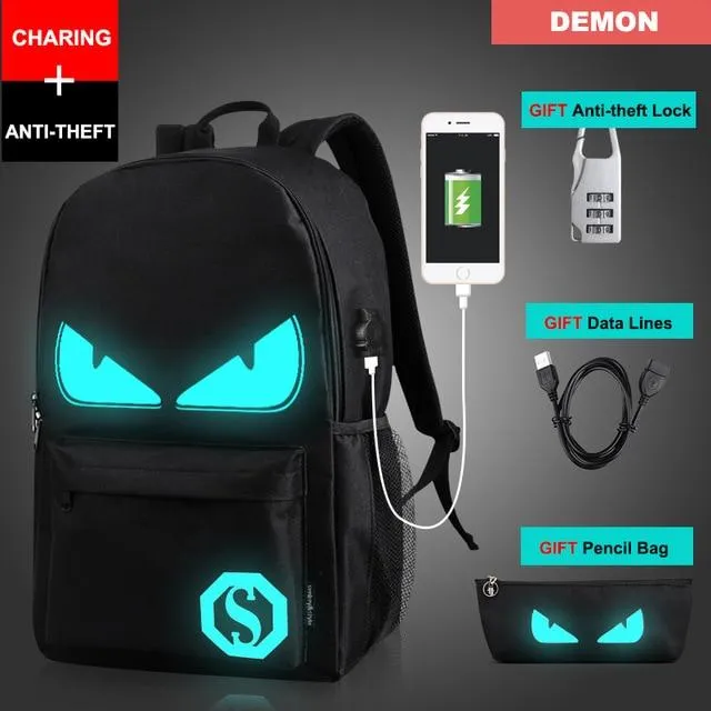 Smart Anime USB Backpack
