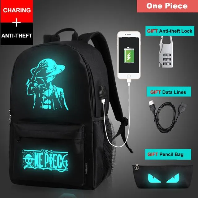 Smart Anime USB Backpack