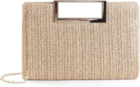 Straw Clutch Purse For Women Summer Rattan Purse Straw Crossbody Bags Raffia Handbags Top Handle Evening Purses Travel 2025