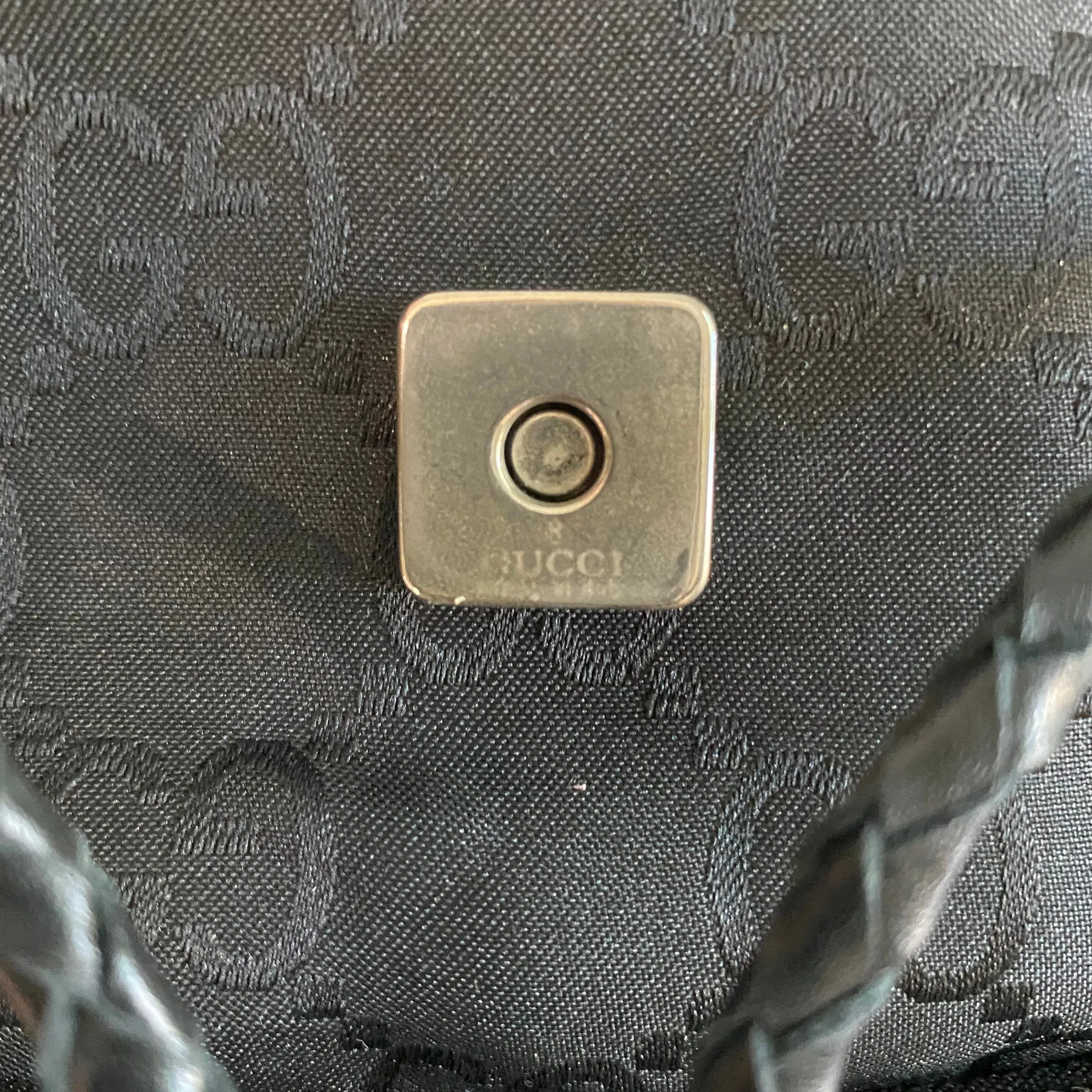 The Loon - Vintage GG Mini Backpack in Black