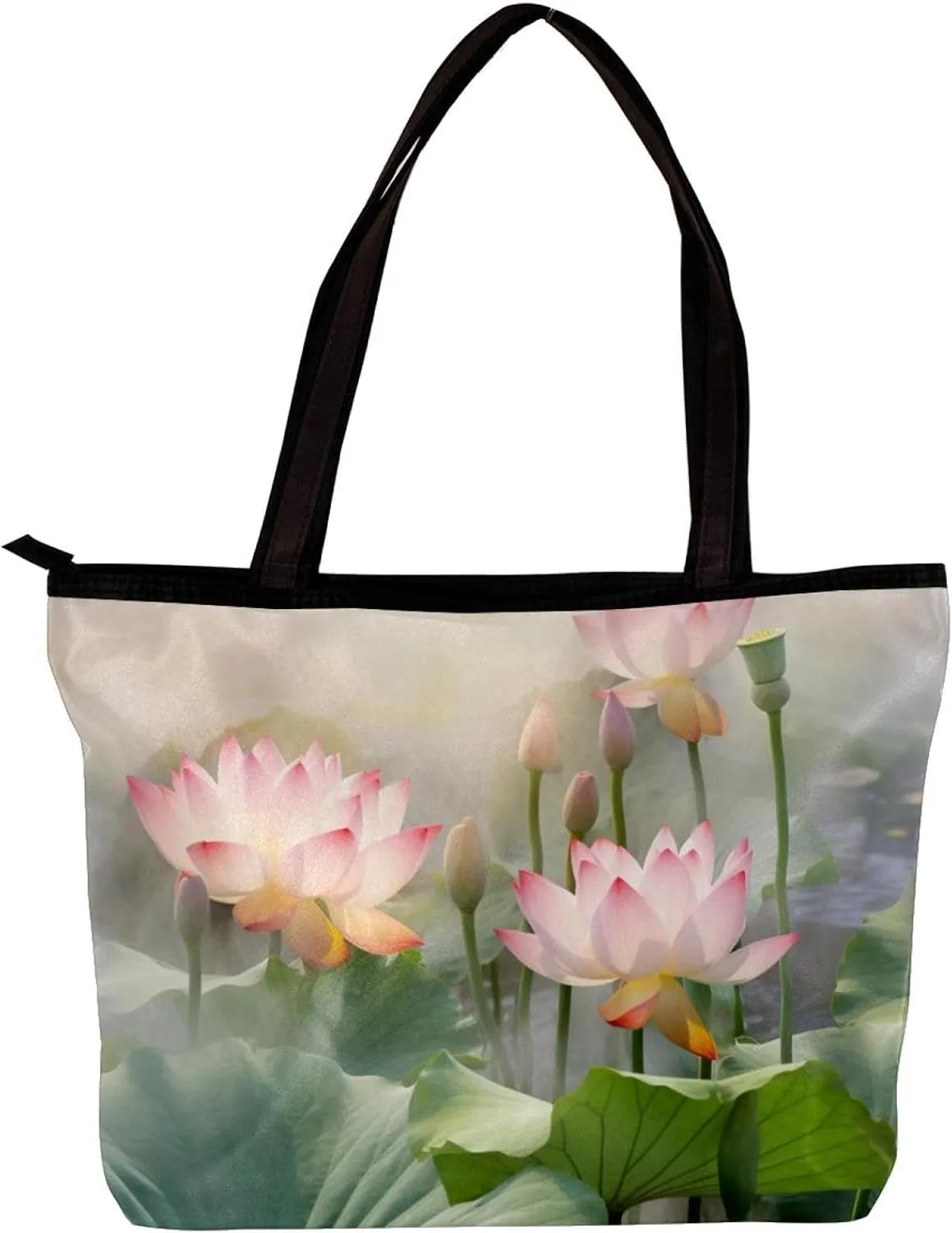 The Tote Bag For Women,Purses For Women,Handbags For Women,Amazing Lotus Pond Handbags