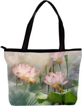 The Tote Bag For Women,Purses For Women,Handbags For Women,Amazing Lotus Pond Handbags