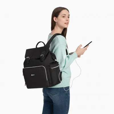 Travel Baby Changing Backpack With USB Charging Interface (Available in Black/Grey)