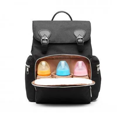 Travel Baby Changing Backpack With USB Charging Interface (Available in Black/Grey)