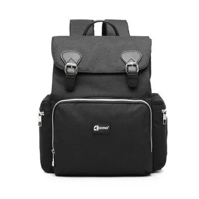 Travel Baby Changing Backpack With USB Charging Interface (Available in Black/Grey)